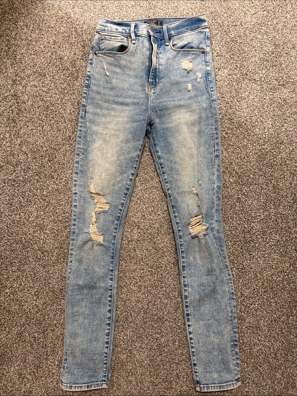 Abercrombie & Fitch Ultra High Rise Super Skinny Ankle Jeans
